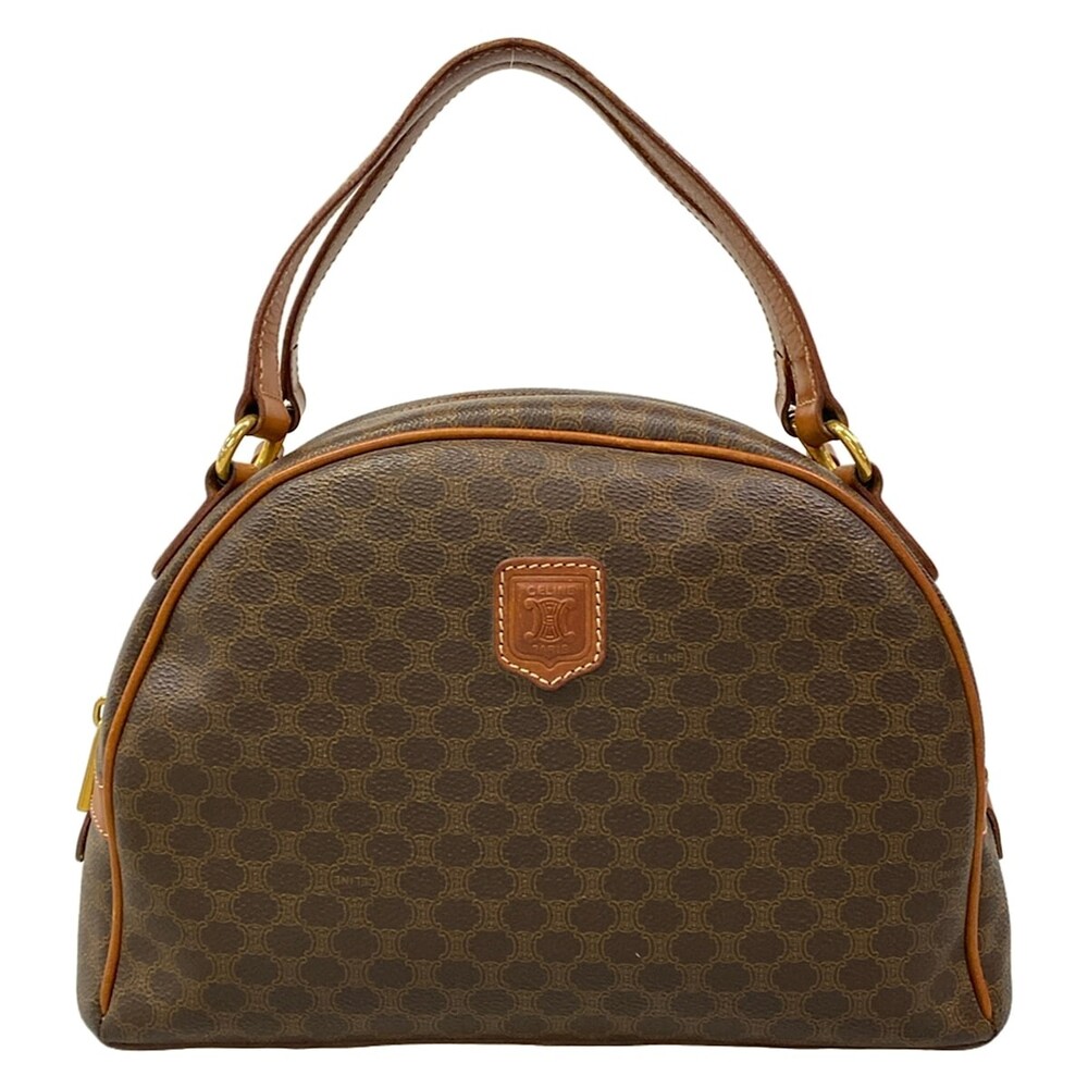 Celine Macadam Brown Dark Pvc Leather #312796C56B